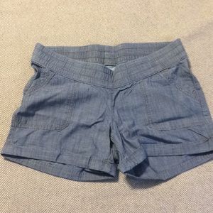 Chambray maternity short